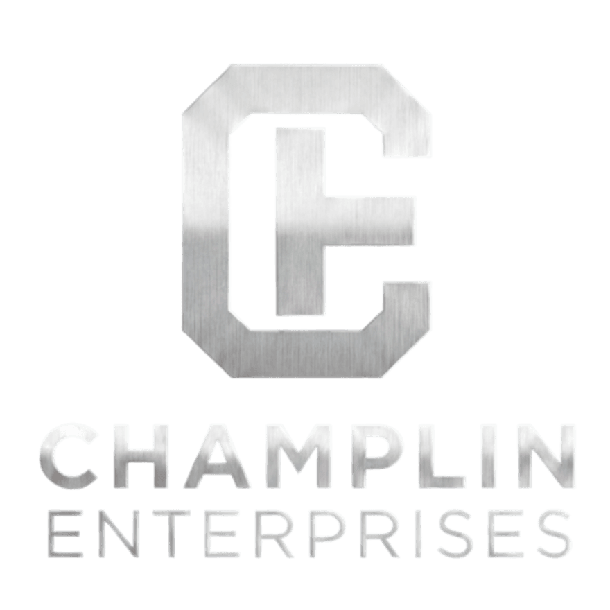 Champlin Enterprises brushed-metal monogram